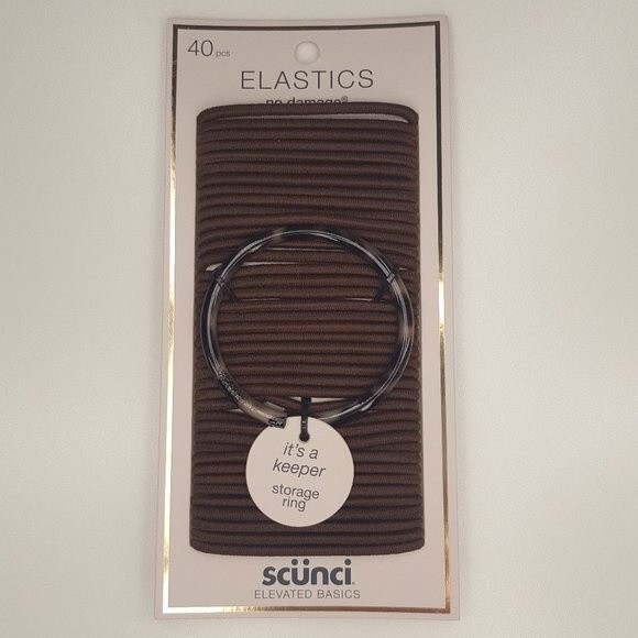 Scunci Brown Hair Elastics Variety SET NEW - Picture 2 of 4
